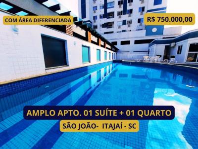 Apartamento para Venda, em Itajaí, bairro São João, 2 dormitórios, 2 banheiros, 1 suíte, 2 vagas