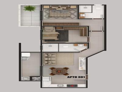 Apartamento para Venda, em Barra Velha, bairro Itajuba, 2 dormitrios, 2 banheiros, 1 sute, 1 vaga